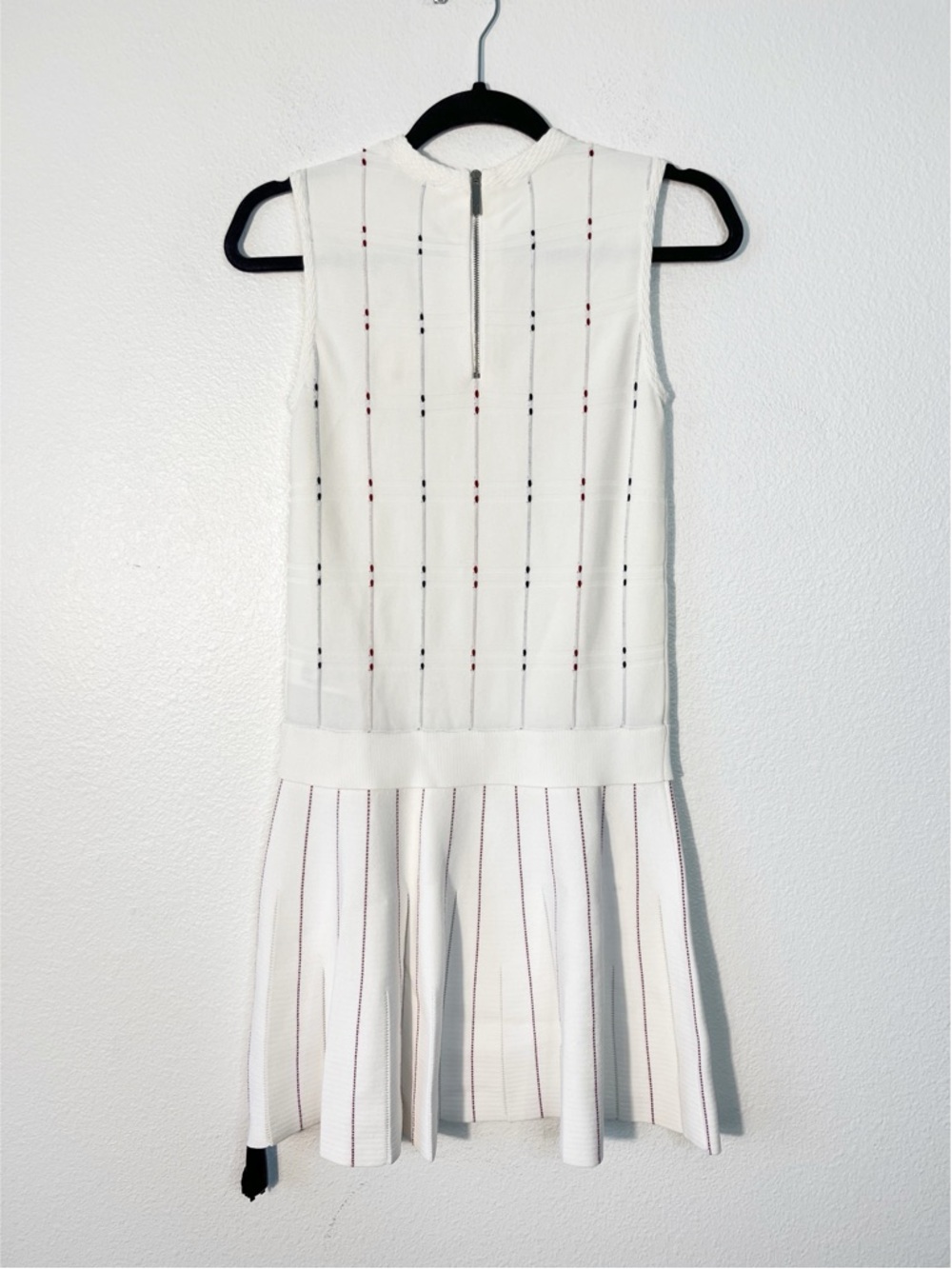 Ted Baker Lornia Stitch-Detail Dress Size 0 Feminine Chic Party in Ivory NEW - Picture 6 of 11